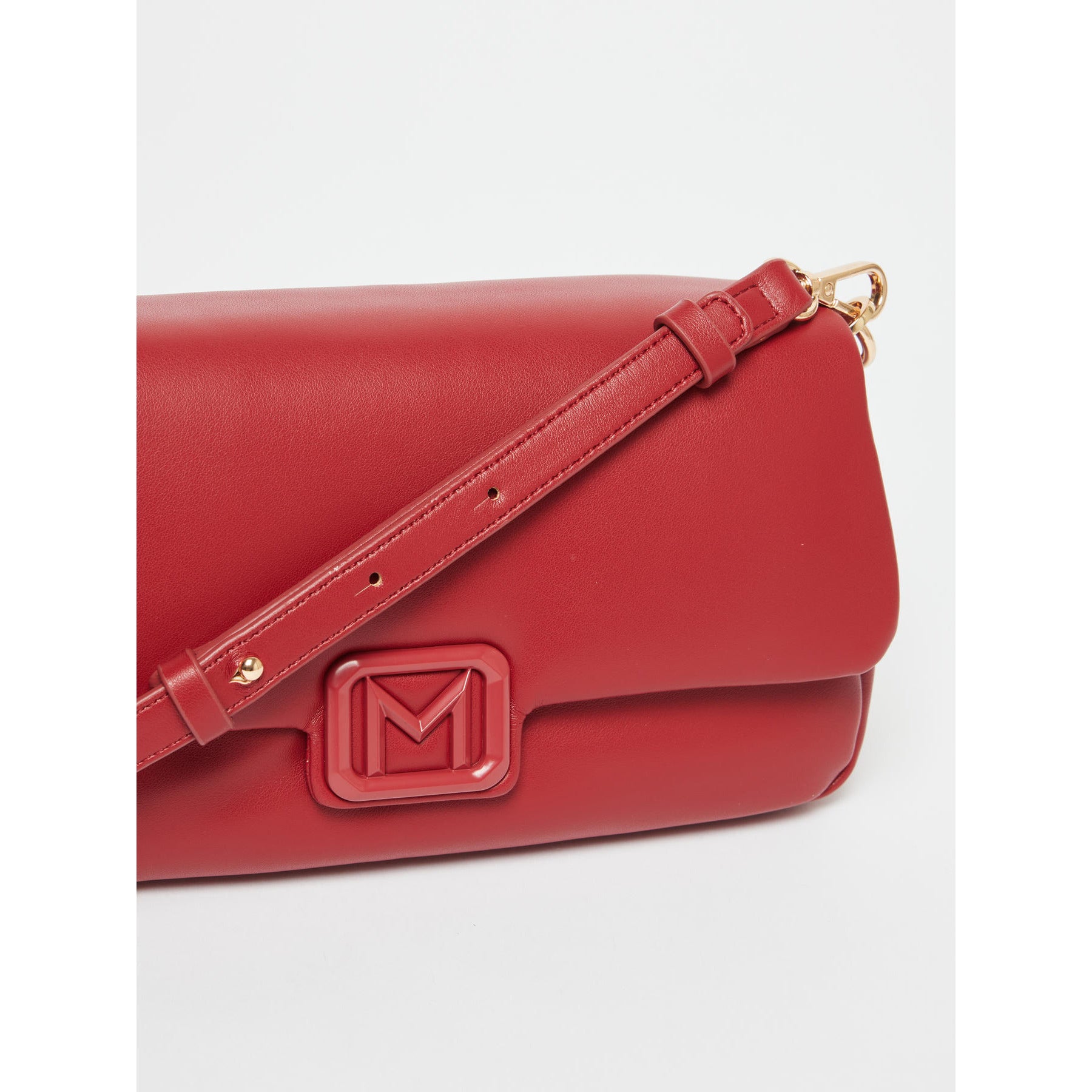 red padded bag