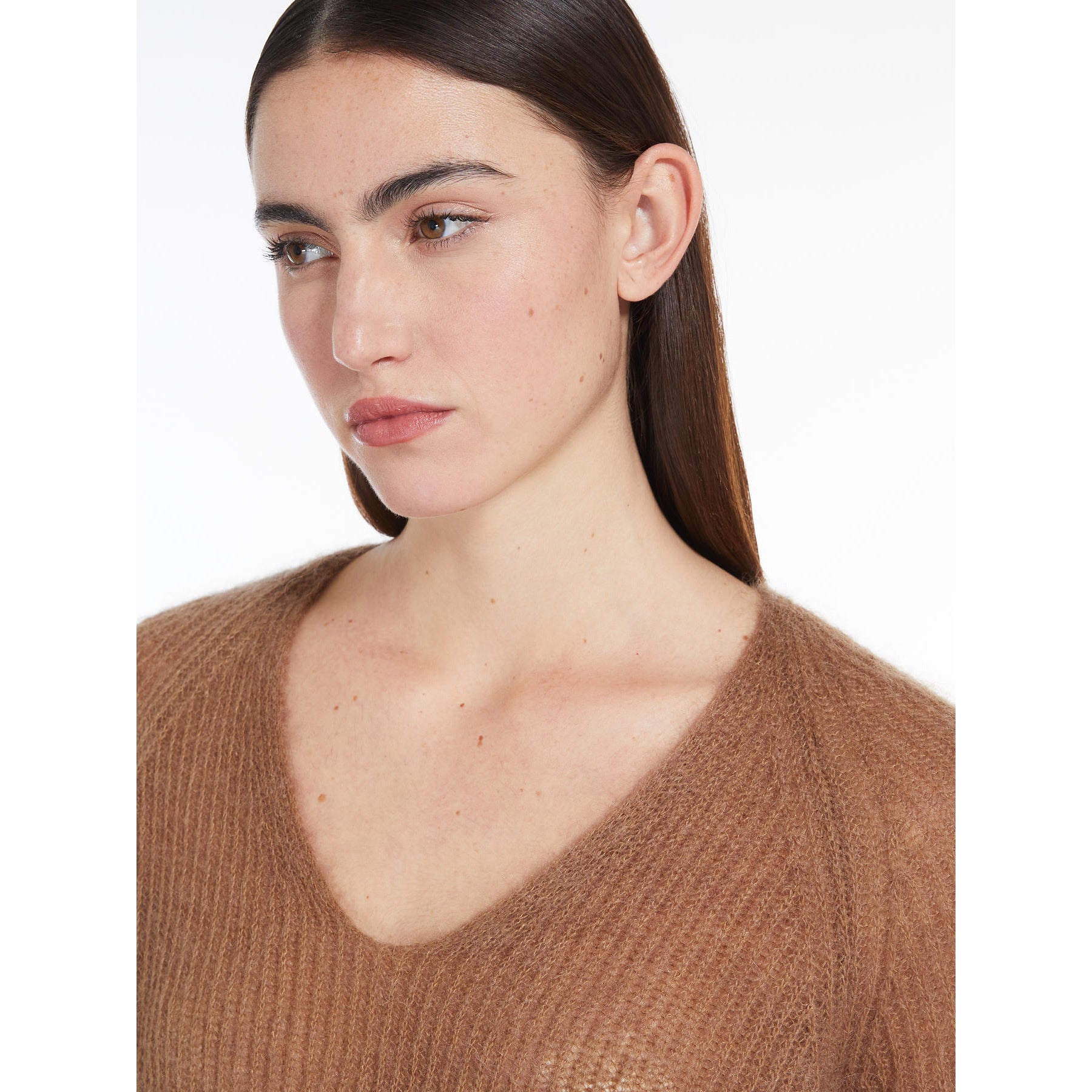 tobacco mohair yarn jumper