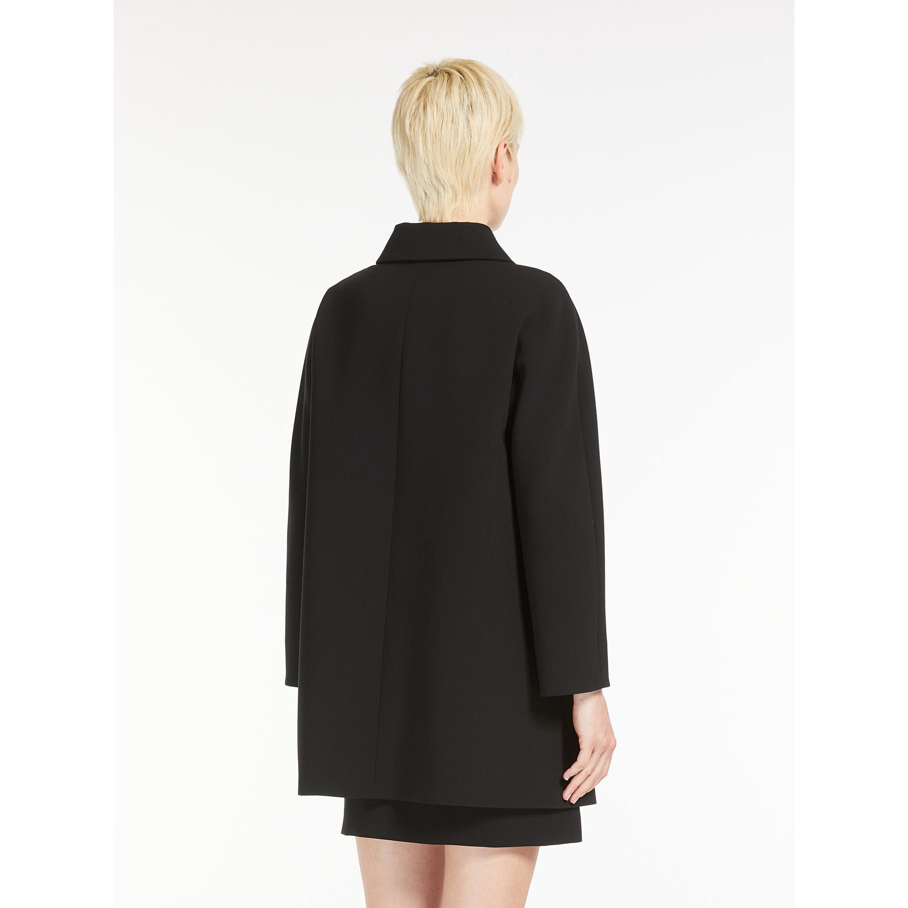 black cady duster coat