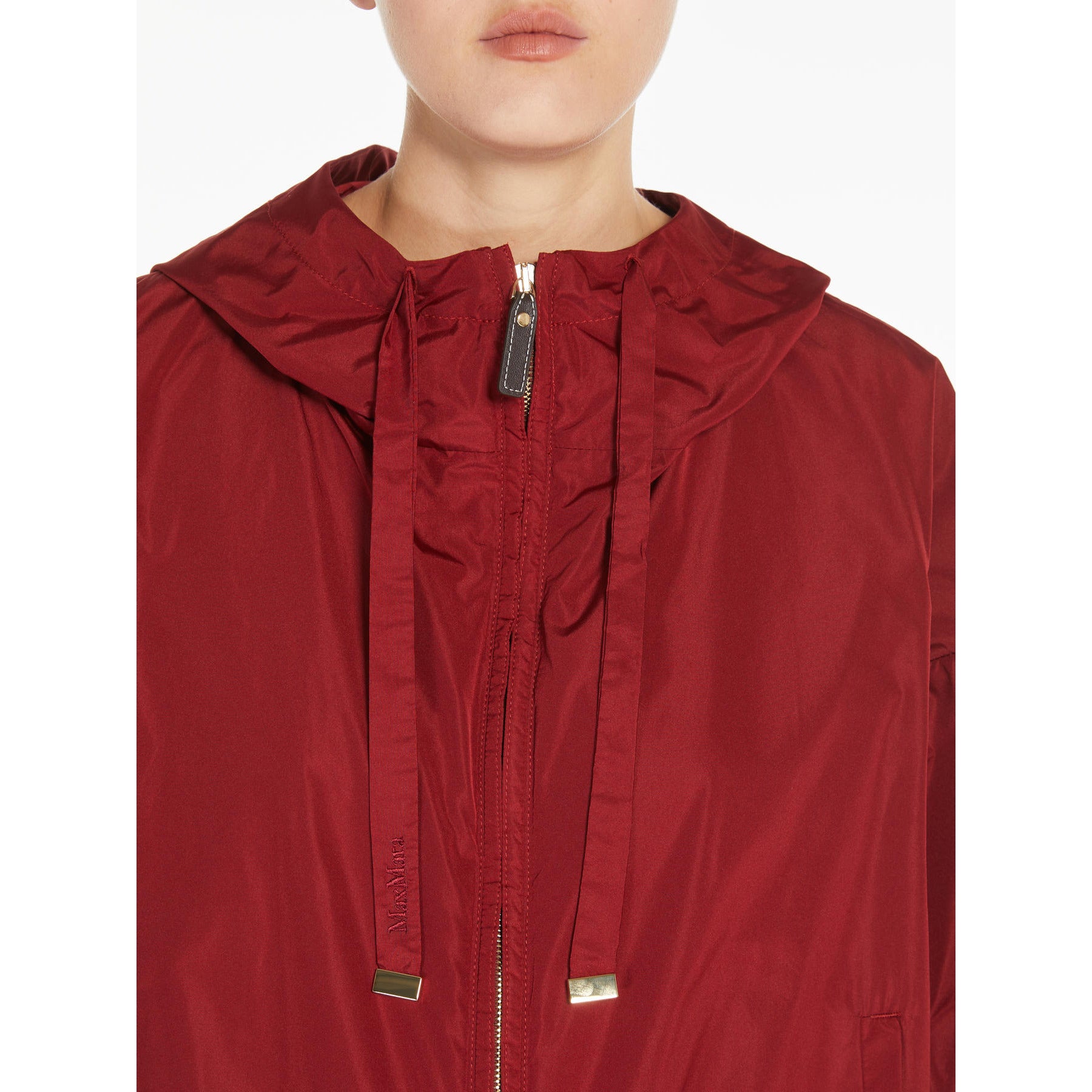 red Short parka