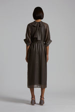 Load image into Gallery viewer, ebony extra light midi dress
