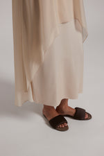 Load image into Gallery viewer, almond white long dress
