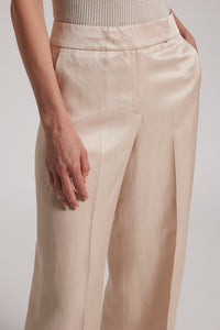 amber beige linen pants