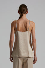 Load image into Gallery viewer, amber beige linen top
