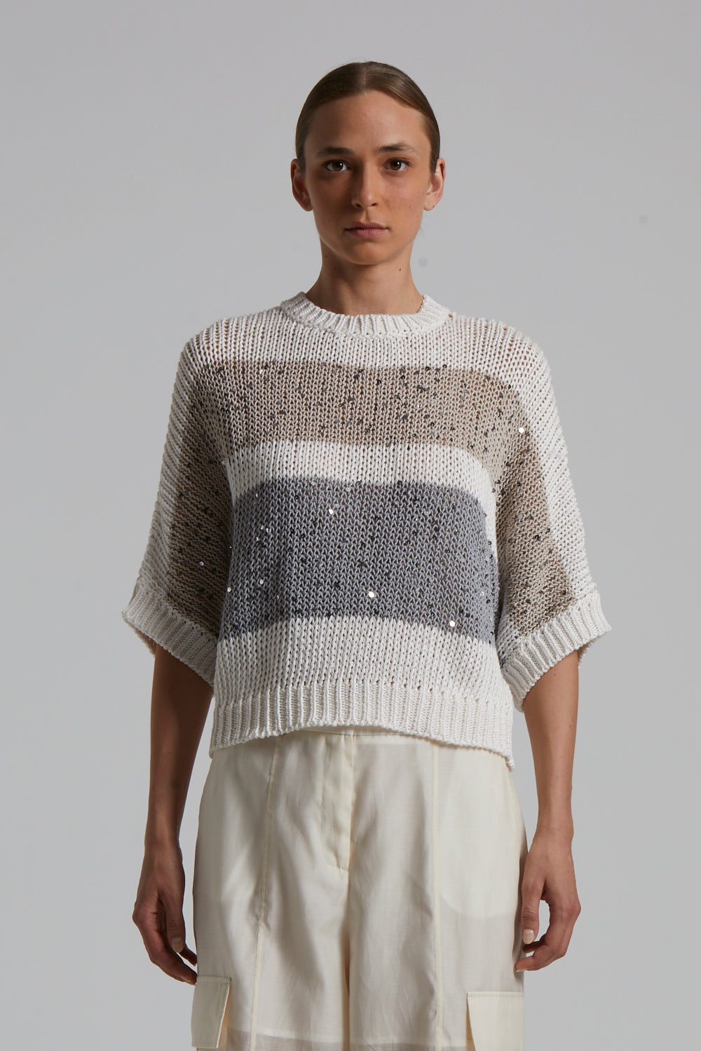 quartz sand knitted sweater