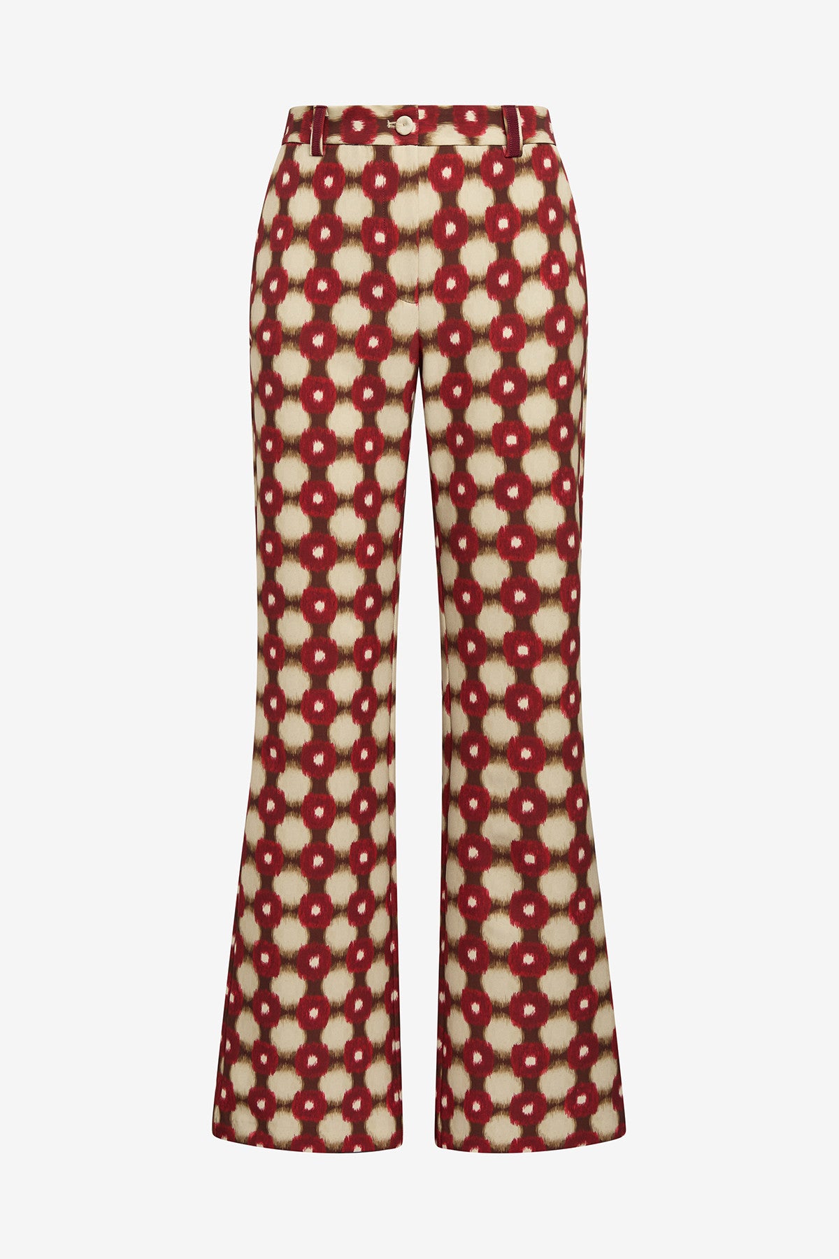 red macro maze trousers