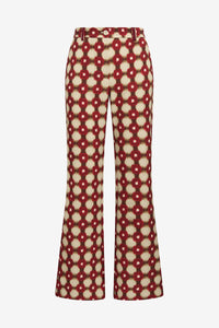 red macro maze trousers