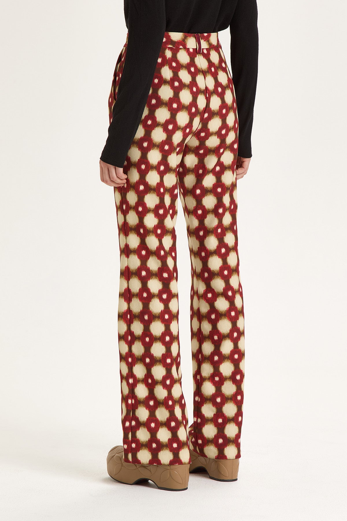 red macro maze trousers