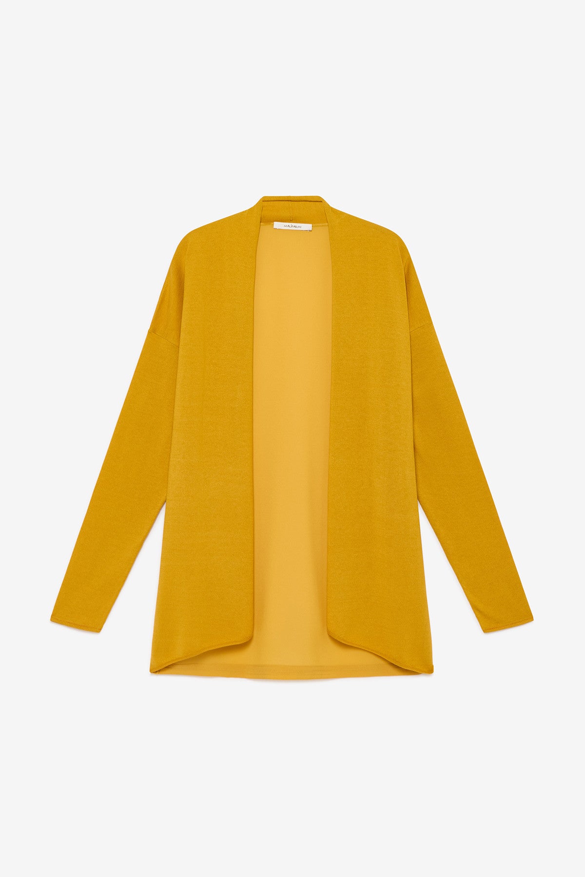 yellow modern look cardigan