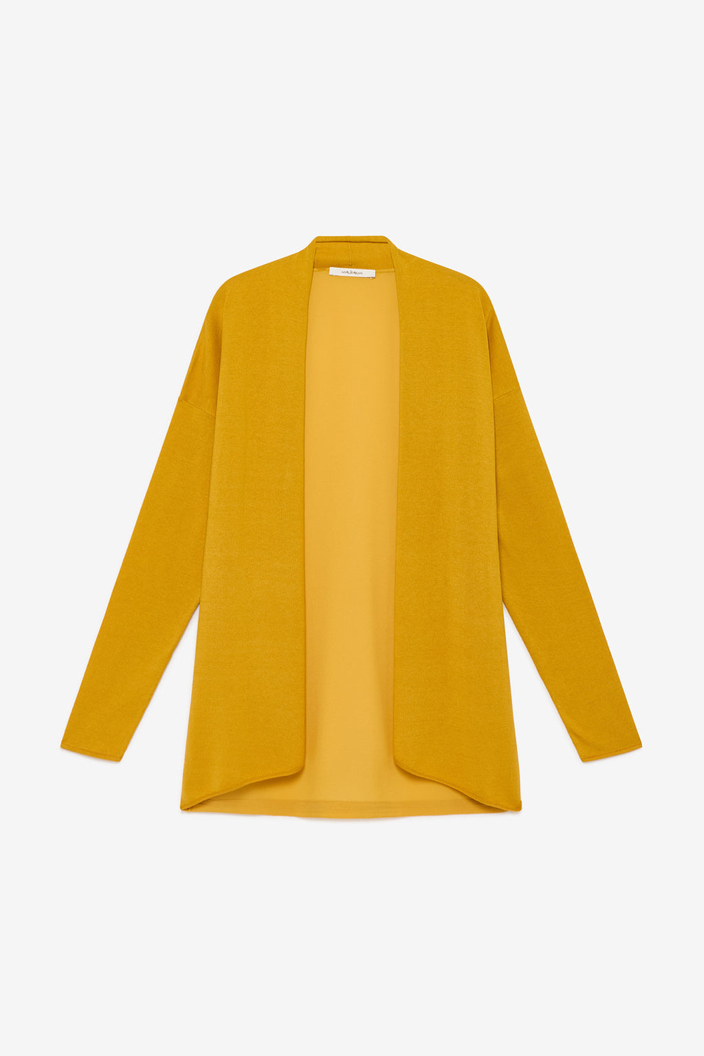 yellow modern look cardigan