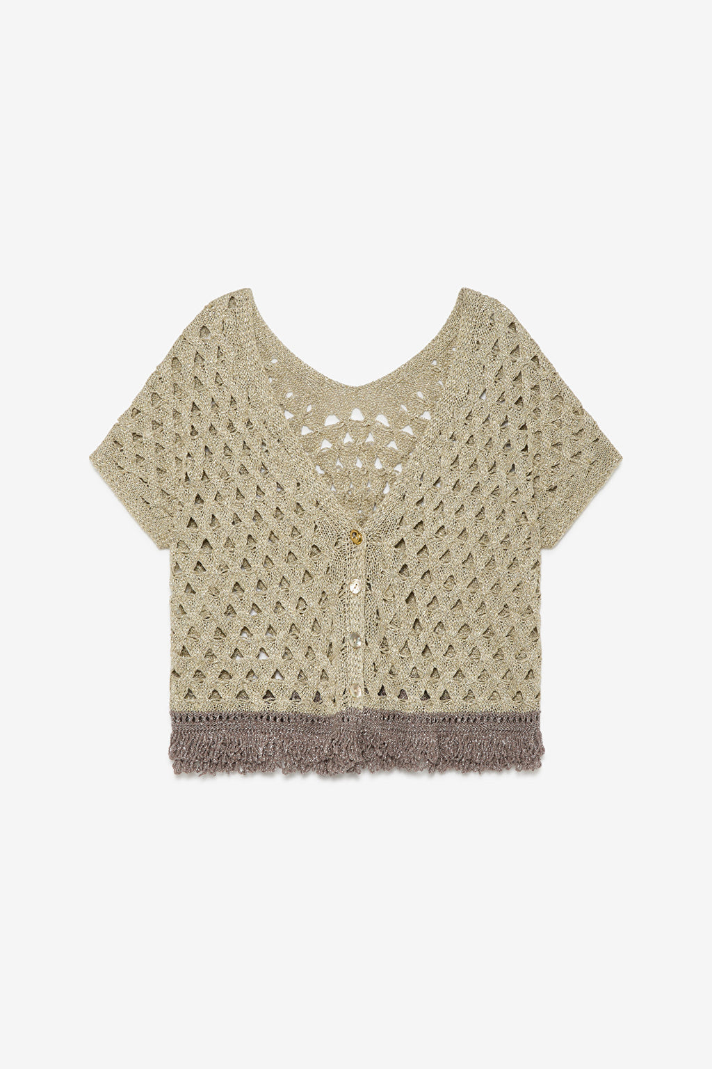 gold metalic cardigan