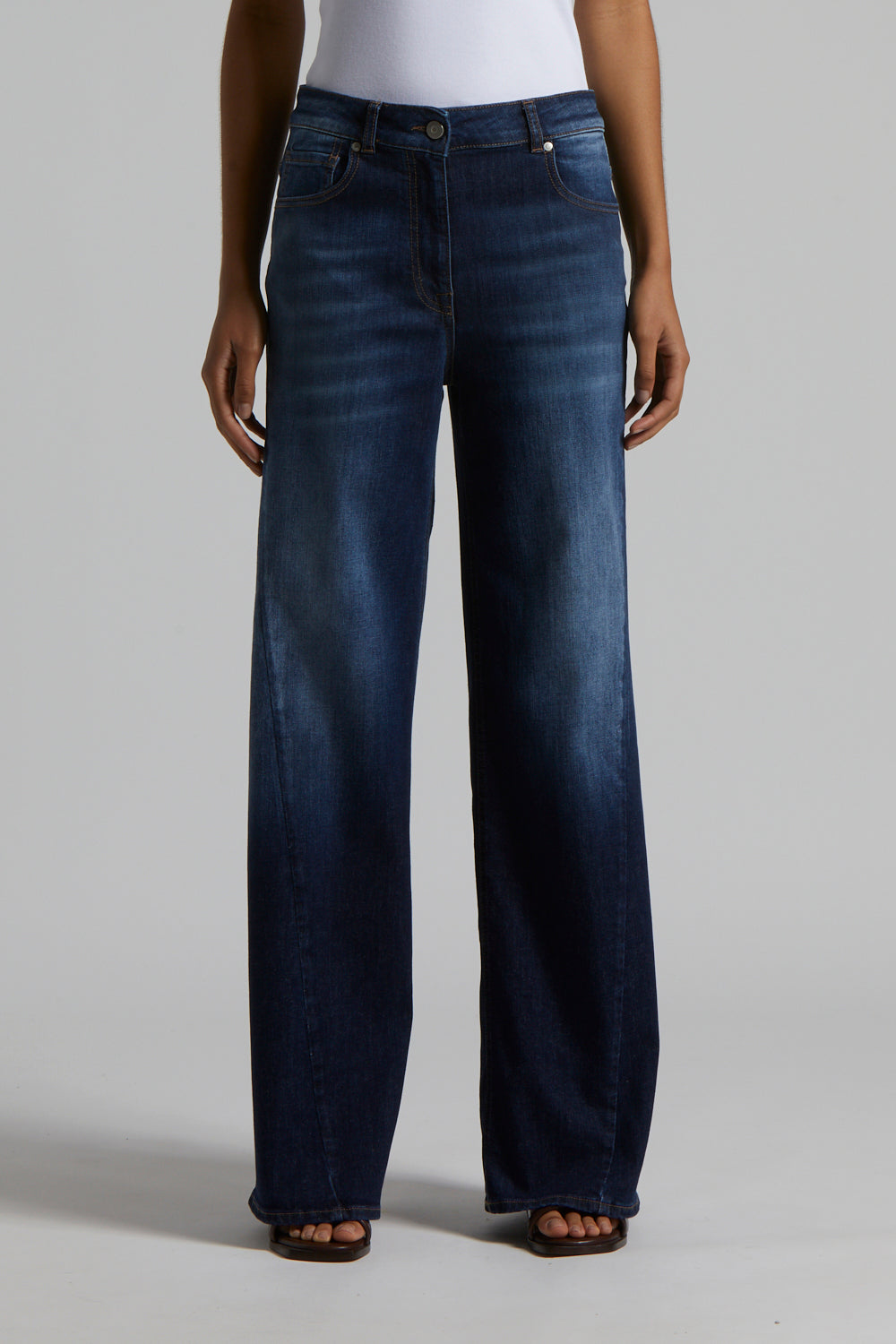 space blue denim pants