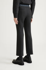 Carregar imagem no visualizador da galeria, graphite Two-way stretch fabric trousers
