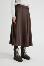 Carregar imagem no visualizador da galeria, walnut flared long skirt
