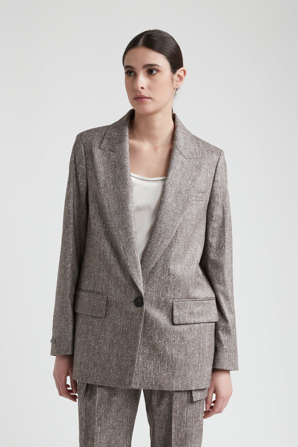 walnut woman blazer