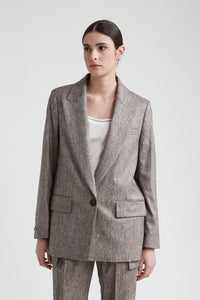 walnut woman blazer