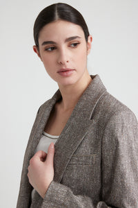 walnut woman blazer