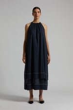 Load image into Gallery viewer, space blue relaxed dress
