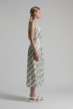 Load image into Gallery viewer, eucalyptus printed midi dress
