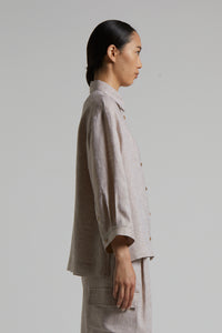 cappucino lightweight linen shirt