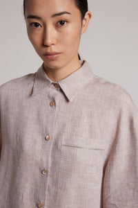 cappucino lightweight linen shirt