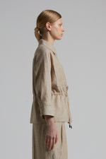 Load image into Gallery viewer, cappucino woman linen shirt
