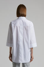 Load image into Gallery viewer, light white popeline shirt
