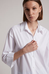 light white popeline shirt