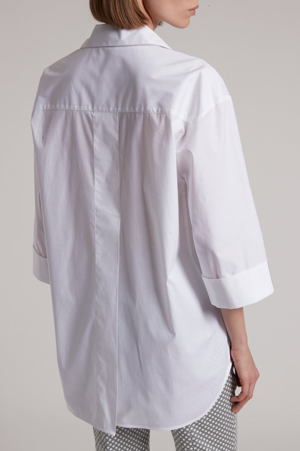 light white popeline shirt