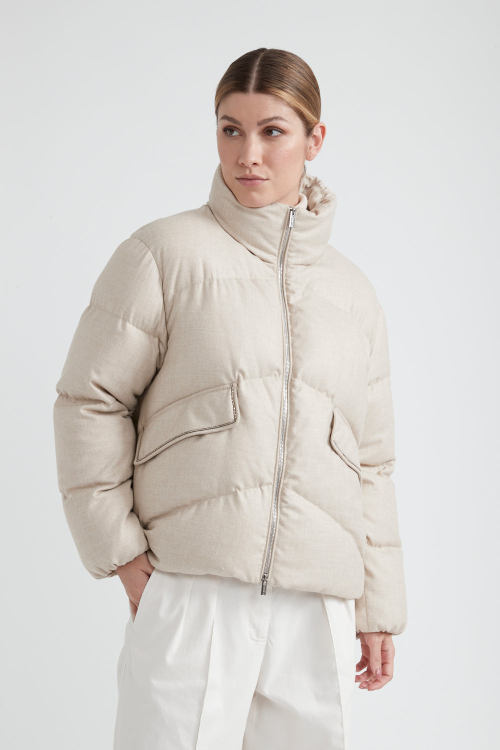 barley down padded jacket