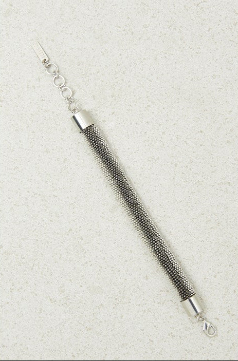 gray Tubular choker bracelet