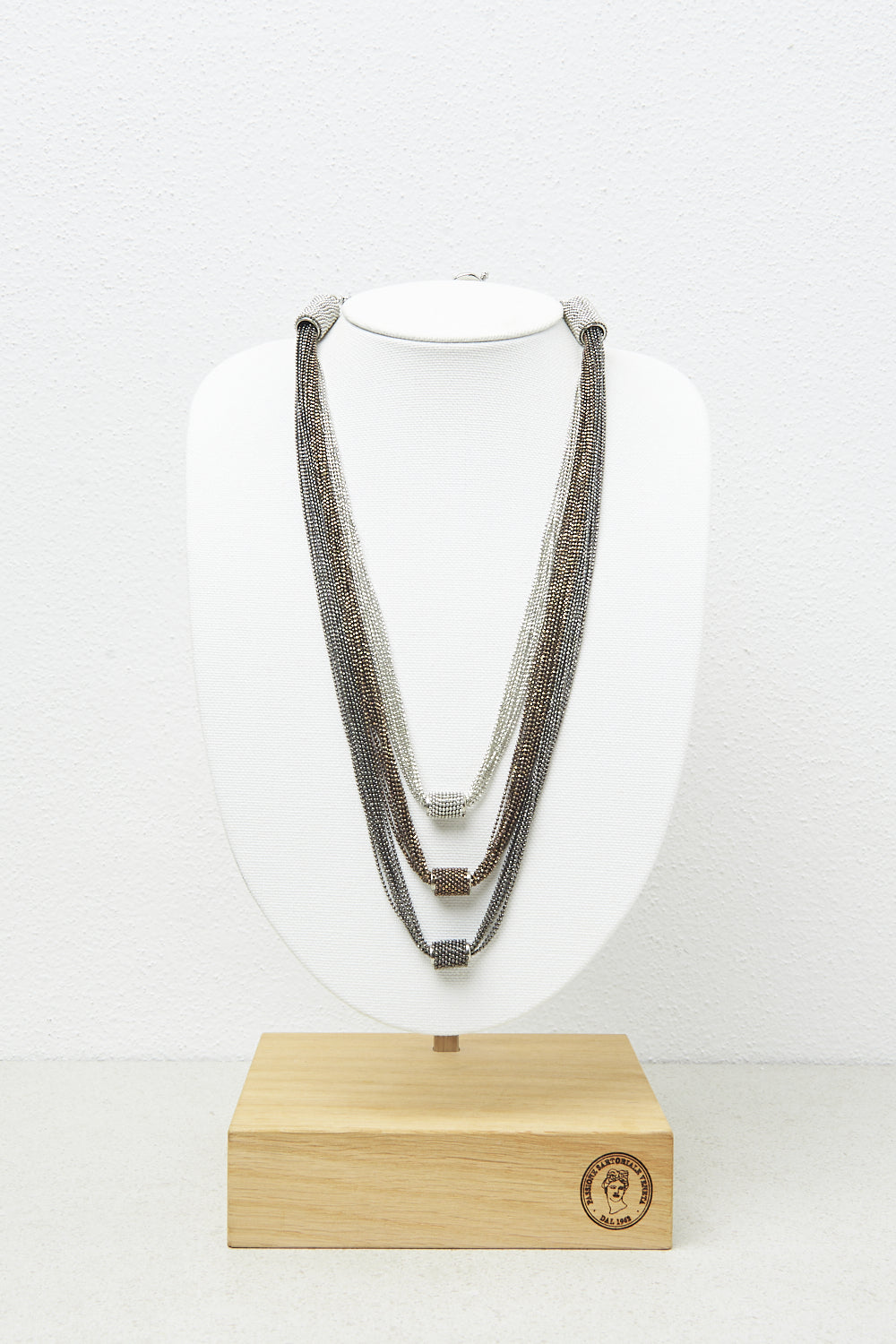 metal gray Chain necklace