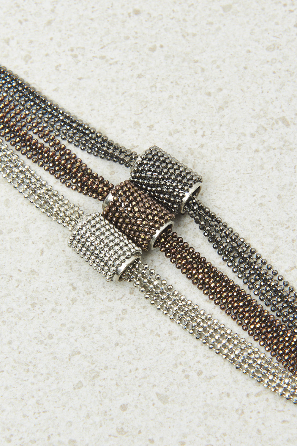 metal gray chain bracelet