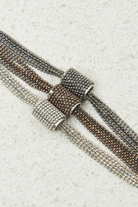 metal gray chain bracelet