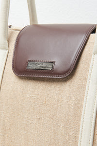 cappucino Midi hand bag