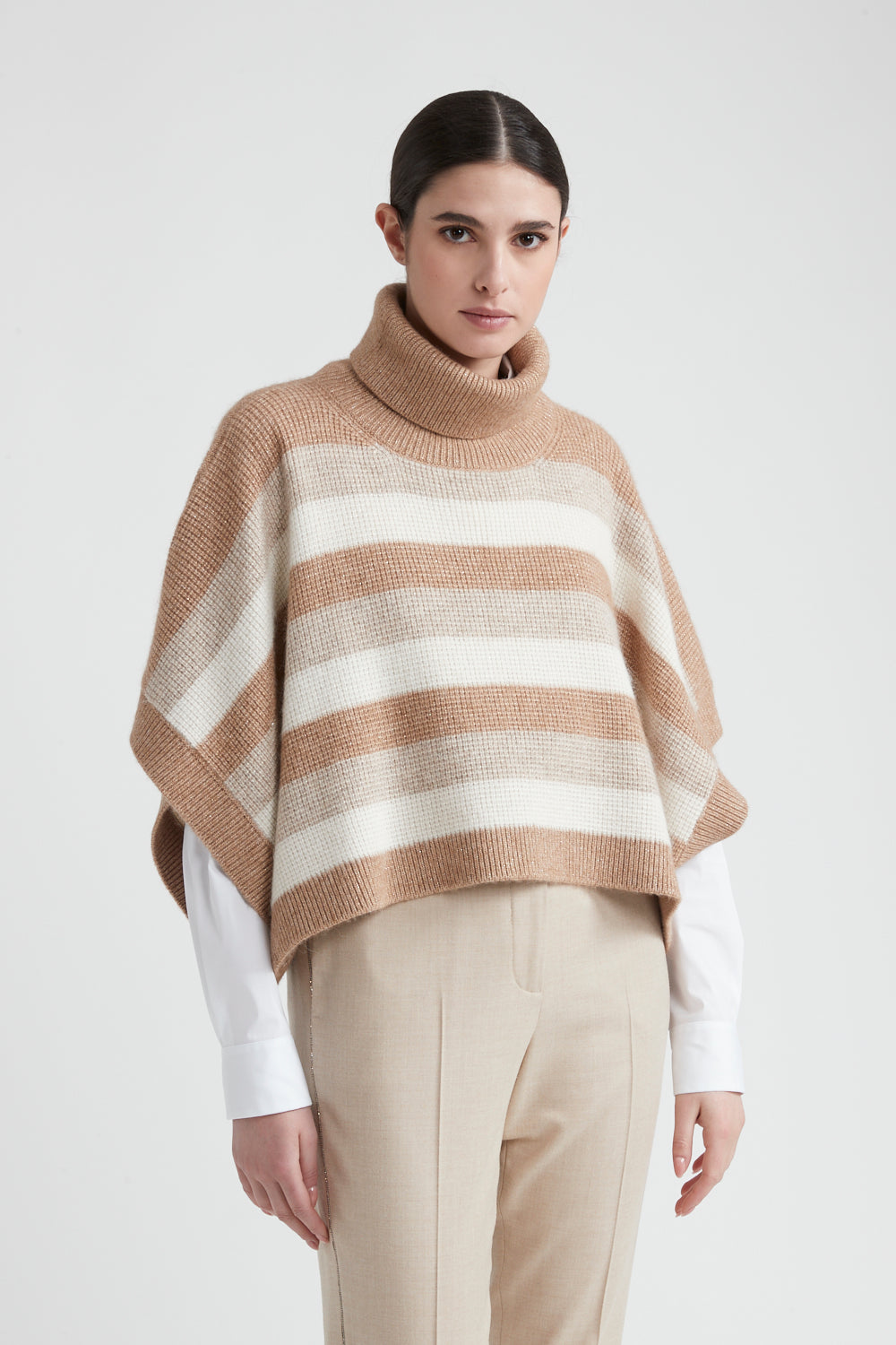 barley knitted cape