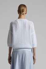 Carregar imagem no visualizador da galeria, pure white knit sweater
