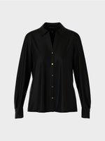 Load image into Gallery viewer, black classic shirt blouse
