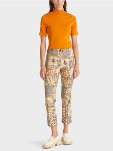 deep pumpkin slim fit pants