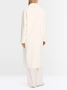 bright ecru wool coat