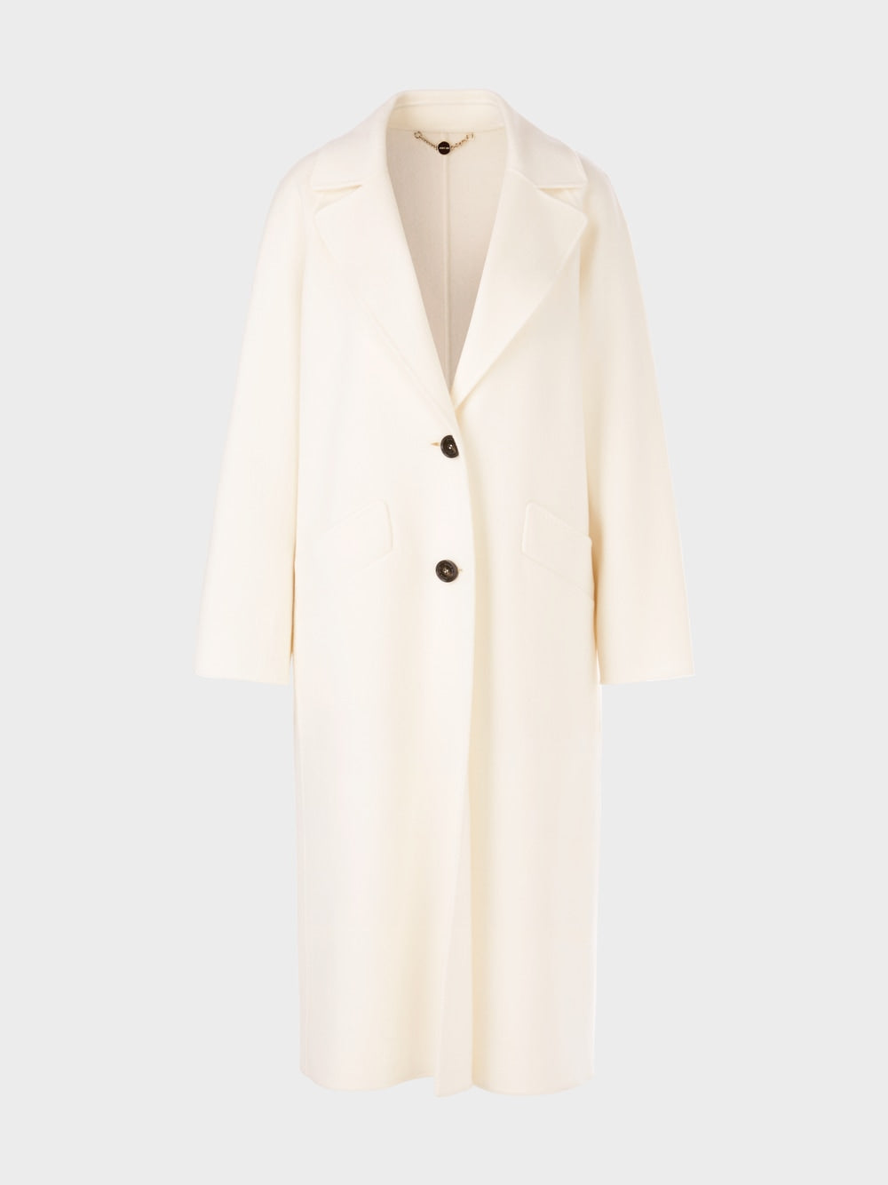 bright ecru wool coat