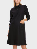 Carregar imagem no visualizador da galeria, black virgin wool dress
