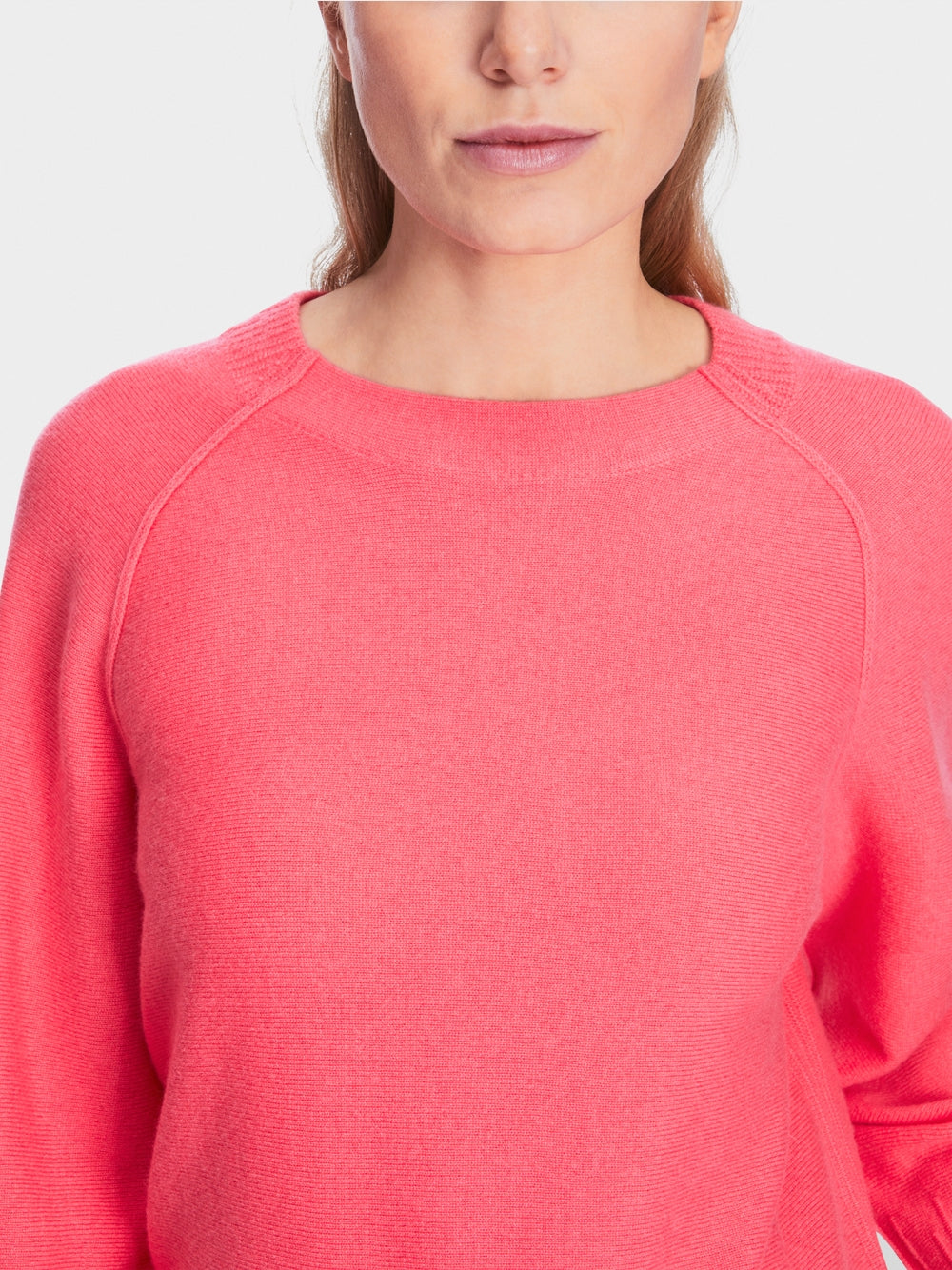 relaxed fit pink sweater