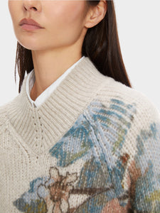 smoke print knit sweater