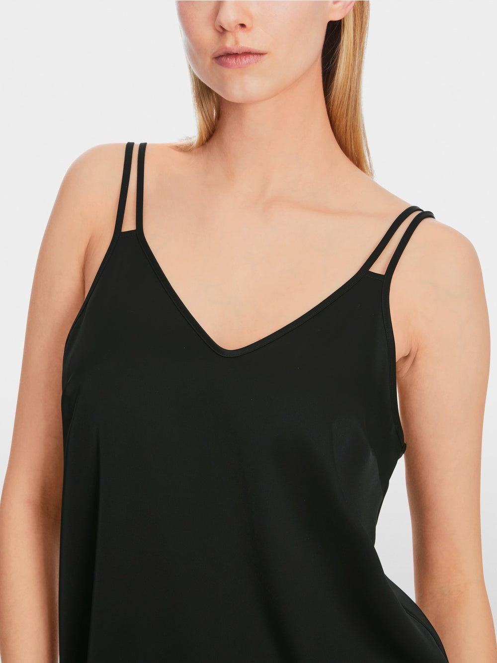 black loose-fit top