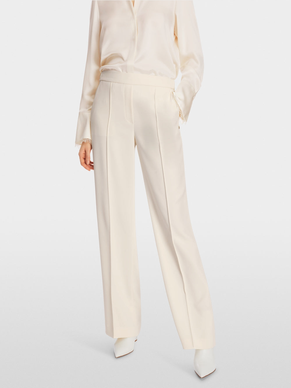 off-white wide trousers