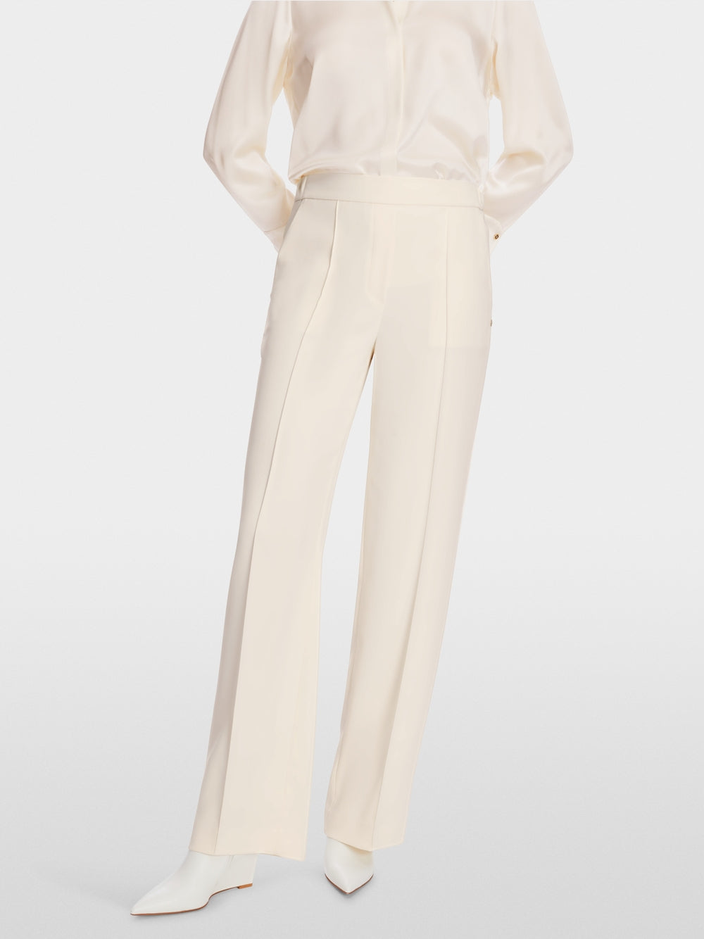 off-white wide trousers