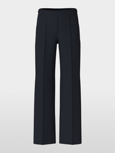 midnight blue wide trousers