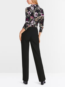 black feminine fit trousers