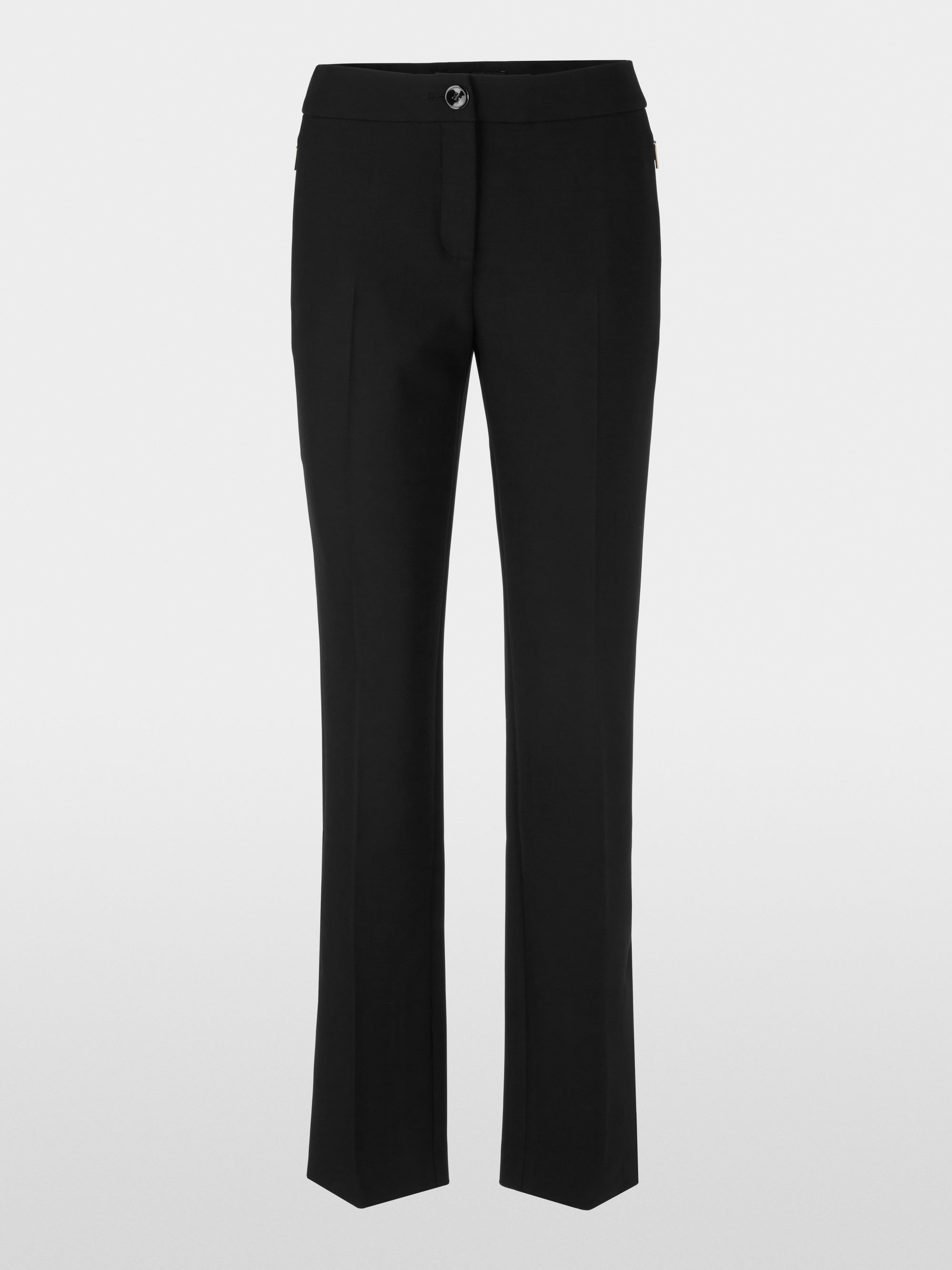 black feminine fit trousers